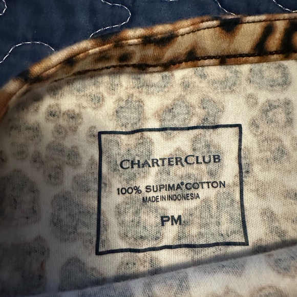 Animal print charter club PM petite medium top - Picture 4 of 14